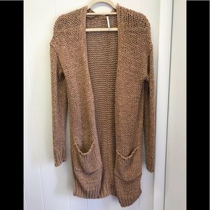 Free People Crocheted Cardigan